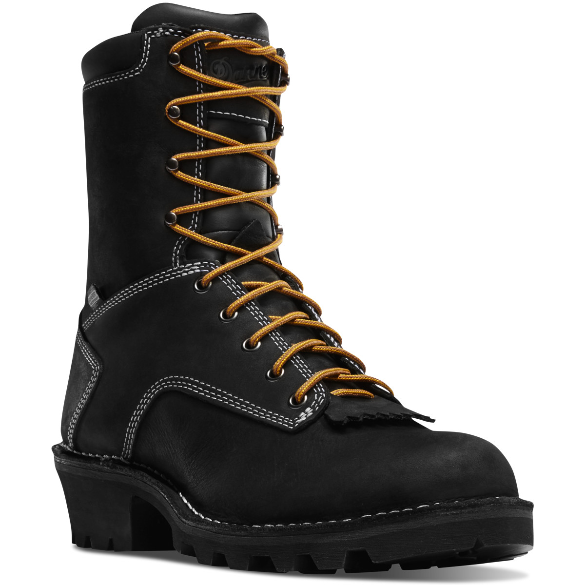 Danner Mens Logger Work Boots Black - AKR958132